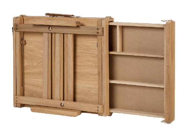 Versatile Easel with Adjustable Holders and Divided Drawer