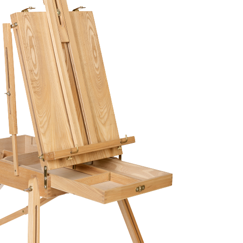 Convenient Easel and Case Combination for Artists